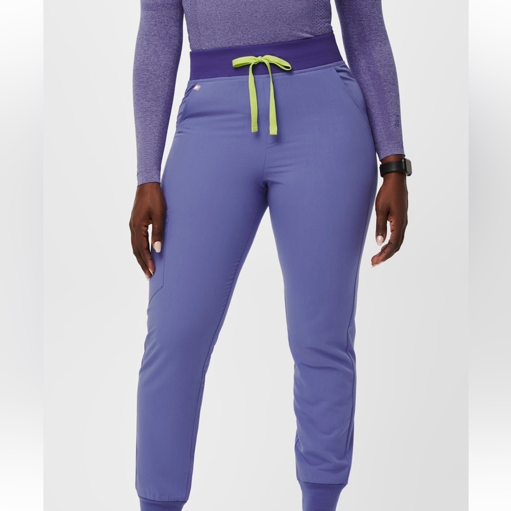 NWT figs high waisted Zamora joggers blueberry